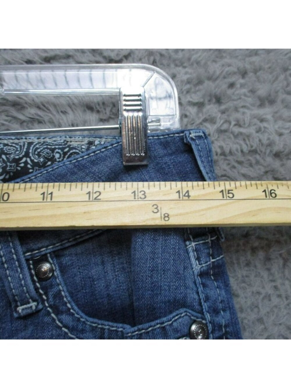 Ariat Jeans Womens 28 Tall Blue Stretch Denim Bootcut *Read* - Picture 5 of 15